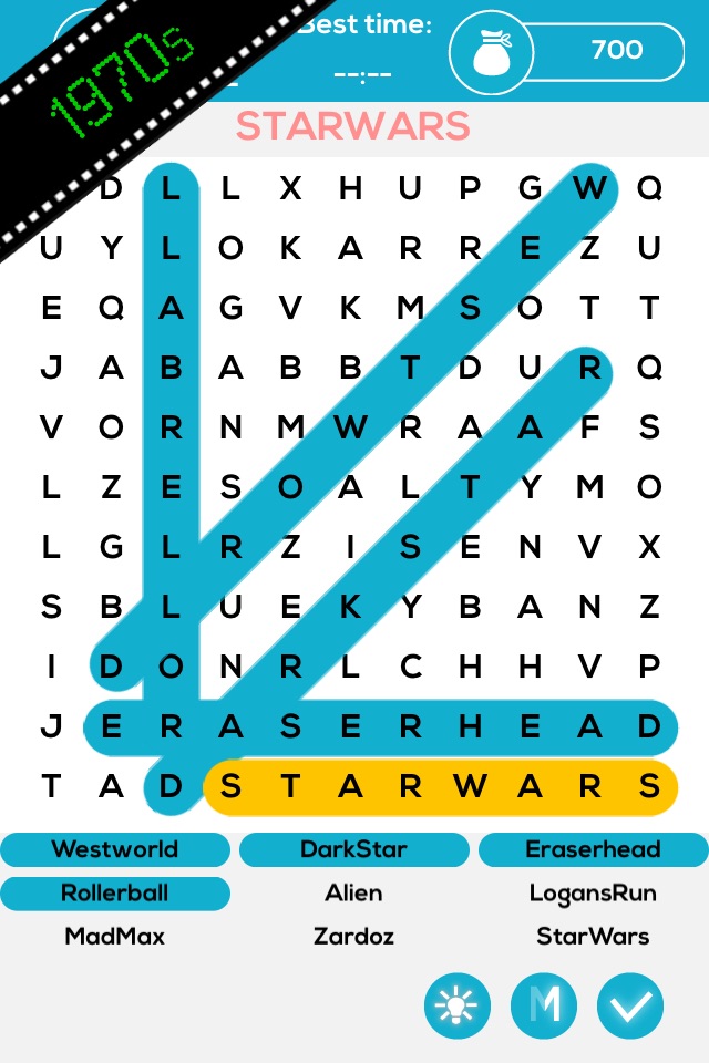 Sci-Fi Movie Word Search Unlimited Free Puzzle screenshot 3