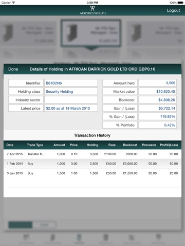 Artorius Wealth Mobile screenshot 4