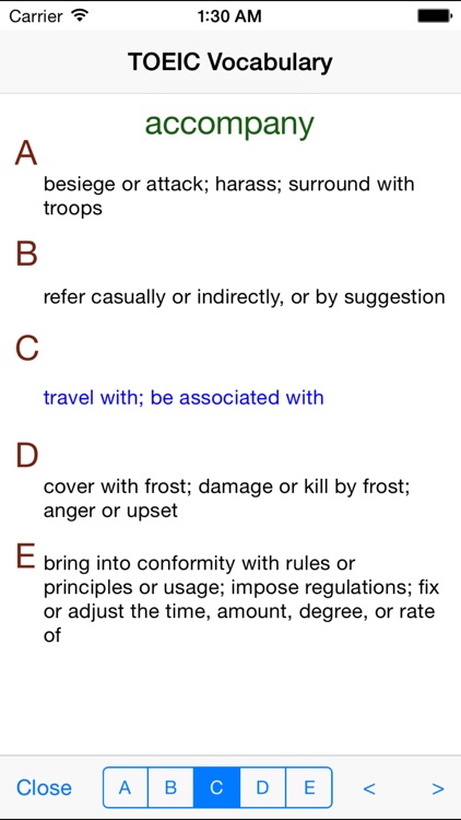 TOEIC Vocabulary Test