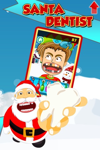 Santa Calls The Dentist: Clean Up Santa's Teeth For Christmas! screenshot 2