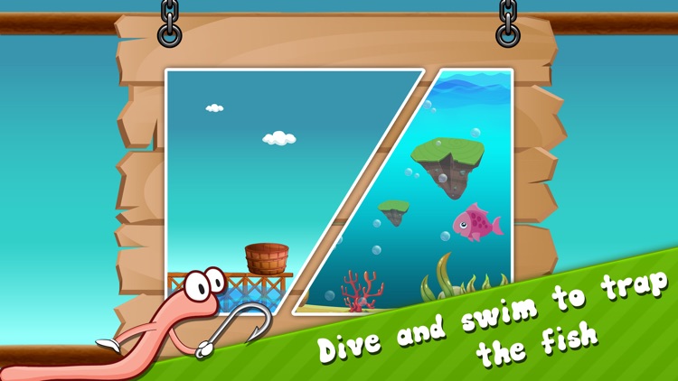 Hooky Worm The challenging Game to get coins and catch a fish For Kids. screenshot-3