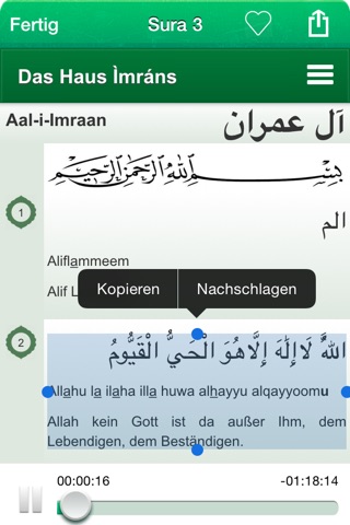 Koran Audio mp3 Pro : Deutsch screenshot 3