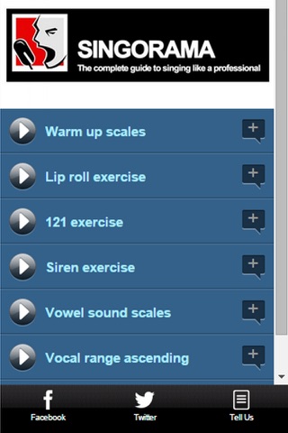 Singorama Vocal Warm Ups screenshot 2
