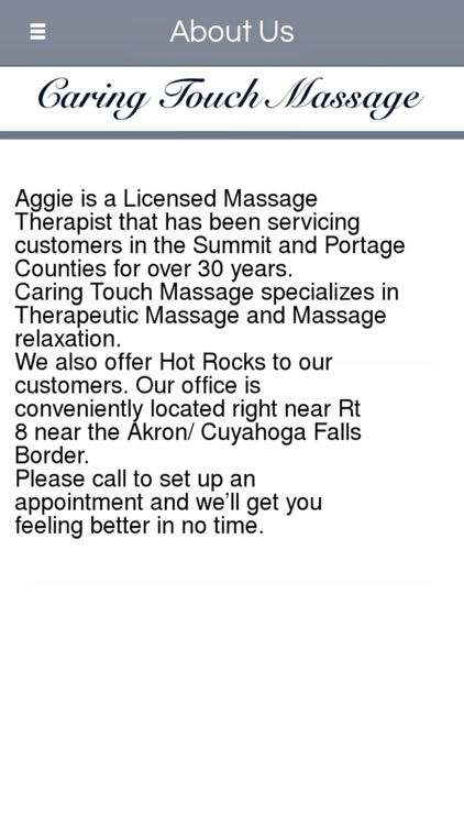 Caring Touch Massage