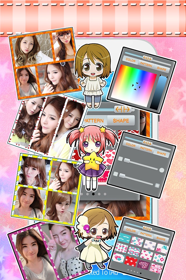 Beauty Sticker Frame editor screenshot 4