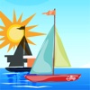 A Find the Shadow Game for Children: Learn and Play with Sailing Boat
