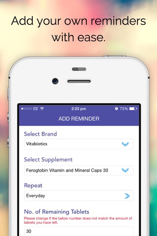 Take Me - Your Personal Pill Reminder Alarm for Supplements and Medication screenshot 4