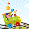 A Sort By Size Game for Children: Learn and Play with Animals Boarding a Train