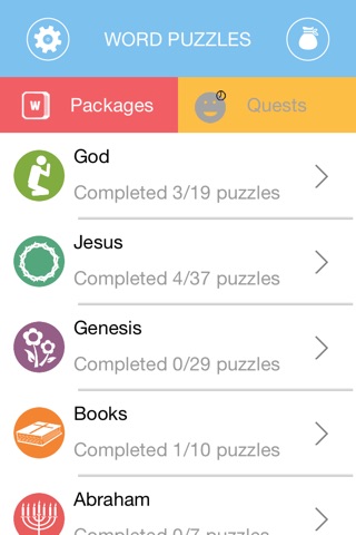 Bible Word Search Puzzles - 1000's of Cross Words from the Holy Scriptures screenshot 2