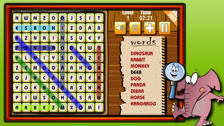 Word Search Animals