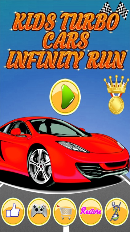 Kids turbo Cars Infinity run, city car driving simulator 2015 screenshot-3