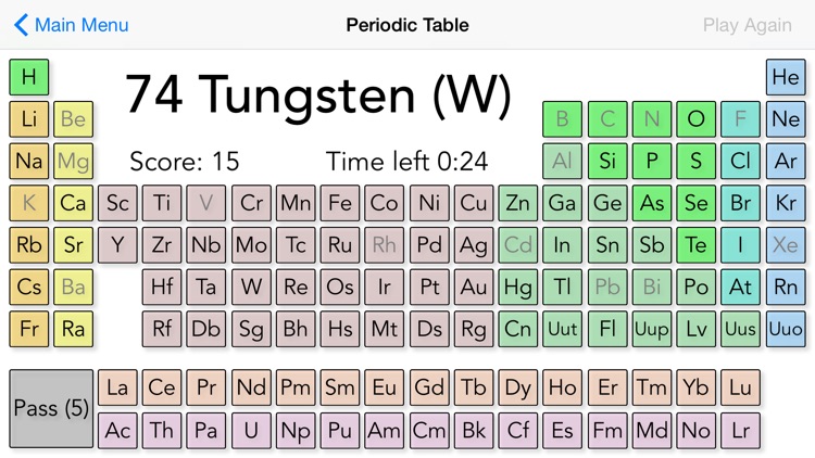 1 Minute Chemistry Periodic Table Free