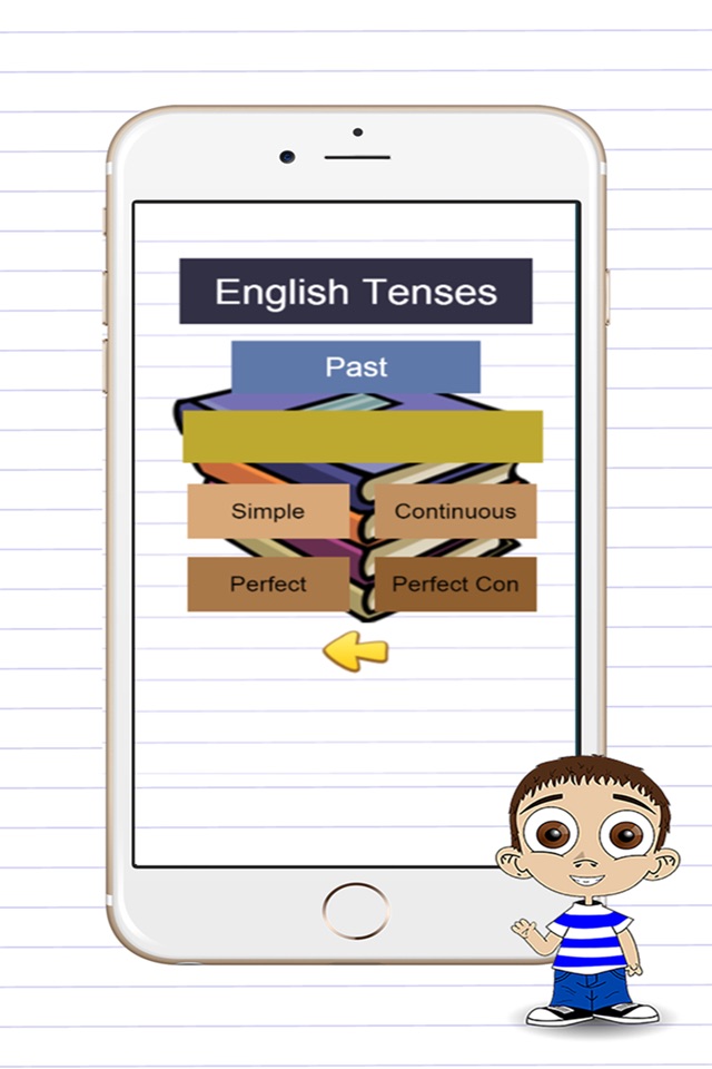 Learn English tenses structures - past present and future screenshot 2