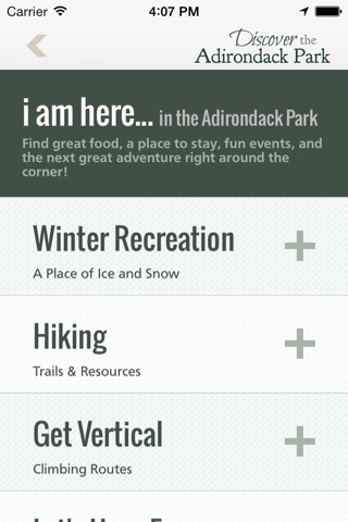 Discover Adirondack Park Recreation App screenshot 2