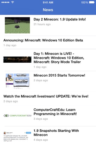 News for Minecraft HD Free - Cool Wallpapers and Video Guides (UNOFFICIAL) screenshot 4