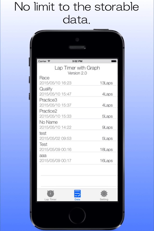 Lap Timer with Graph screenshot 3