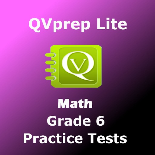 QVprep Lite Math Grade 6 Practice Tests icon