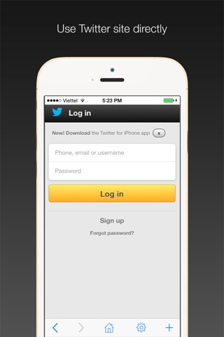 Safe web for Twitter: use native Passcode and Touch ID to protect your Twitter accounts screenshot 3