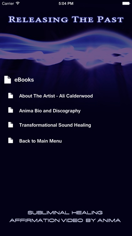 Releasing the Past - Subliminal Affirmation Video App by Ali Calderwood and Anima screenshot-4