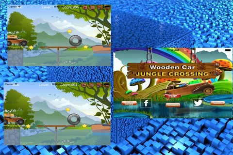 Wooden Car Jungle Cossing screenshot 3