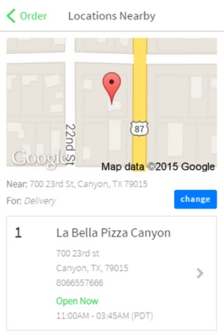 La Bella Pizza Canyon screenshot 2