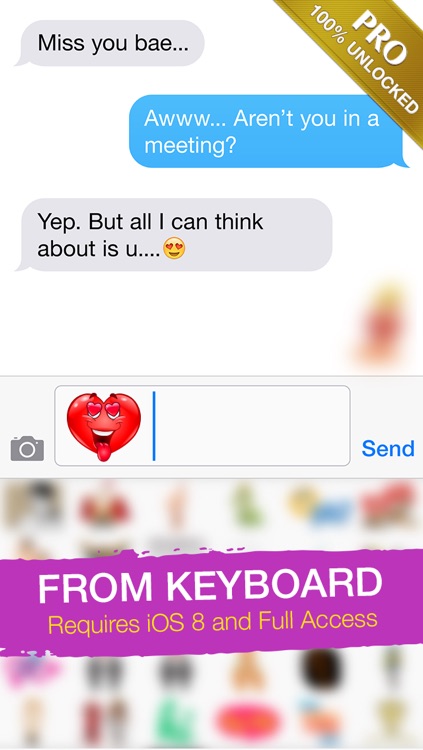Adult Emoji Icons PRO - Romantic Texting & Flirty Emoticons Message Symbols