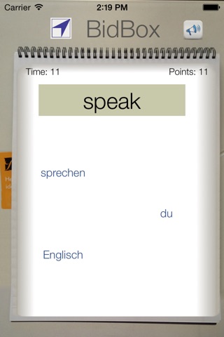 BidBox Vocabulary Trainer: English - German screenshot 2