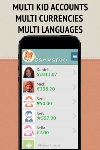 bankaroo virtual bank for kids screenshot 2