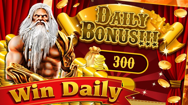 Zeus God of thunder olympus kingdom greek myth legendary slots vegas way 3D