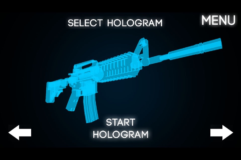 Hologram Rifle 3D Simulator screenshot 2