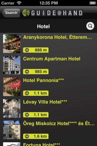 Miskolc GUIDE@HAND screenshot 2