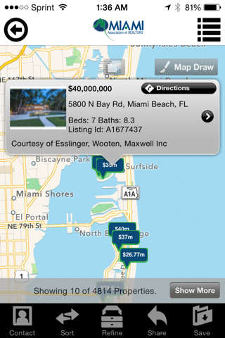 MIAMI Mobile Real Estate App screenshot 3