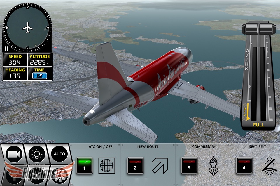 Flight Simulator FlyWings Online 2016 HD screenshot 4