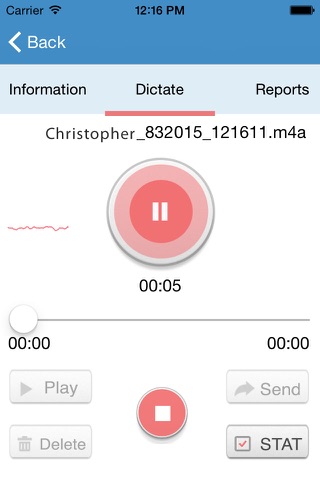 DictastarMD - Meaningful use dictation & Medical Transcription app screenshot 3