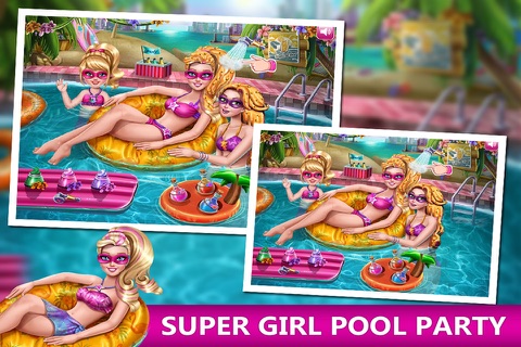 Super Girl Pool Party - Kids Games screenshot 3