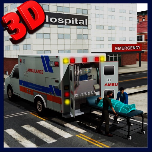 Ambulance Emergency Rescue Simulator 3d - Drive fast to take calamity injured patient to city hospital