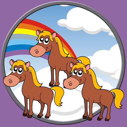 my children and horses - free game icon