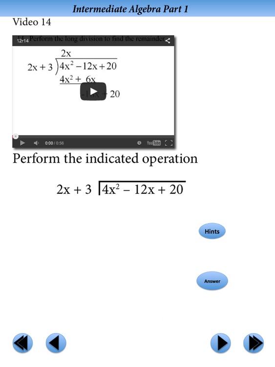 Intermediate Algebra Final Exam Review Part 1