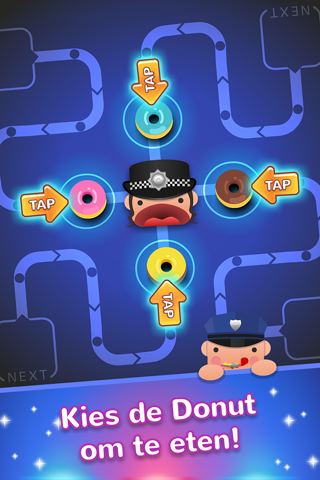 Cops and Donuts! Don't block the lines screenshot 2
