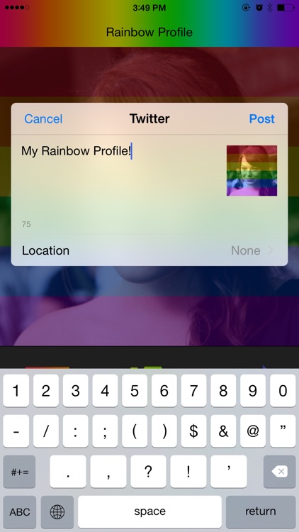 LGBT Rainbow Profile Picture Creator for Facebook Twitter Instagram and Flickr screenshot-3