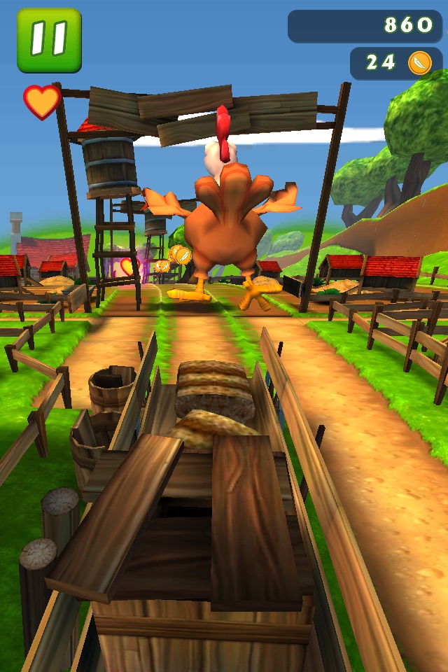Hay Rush: Epic Chicken Dash! screenshot 4