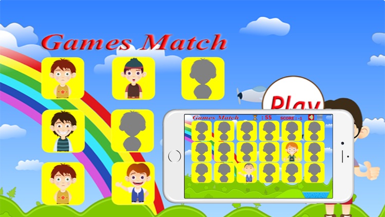 Face match boys and girls game