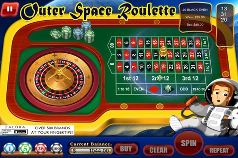 Roulette Outer Space in Machines & Wheel Game in Vegas Free screenshot 2