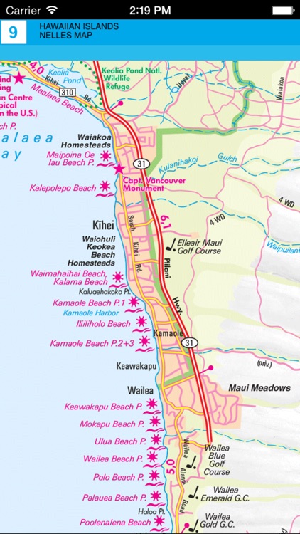 Hawaiian islands. Tourist map screenshot-3