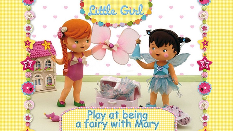 Little Girl - Mary Plays at Being a Fairy