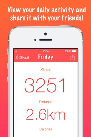 iStep5 - Pedometer - Daily Activity - Steps, Distance, Calories counter screenshot 3