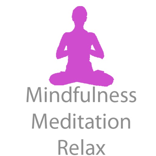 Mindfulness meditation relax icon