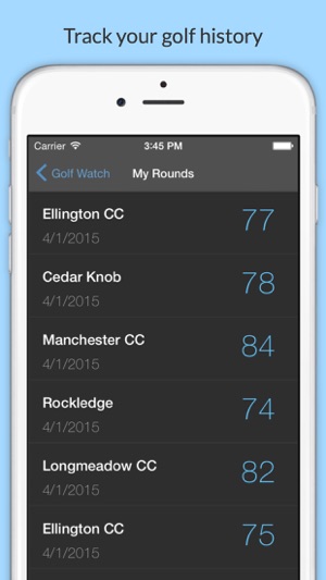 Golf Watch Scorecard For Iphone And Apple Watch Im App Store