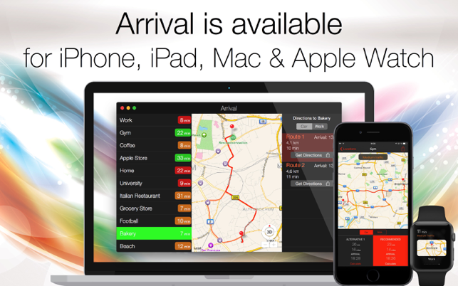 ‎Arrival - GPS driving assistant: ETA, travel time and directions to your favorite locations Screenshot