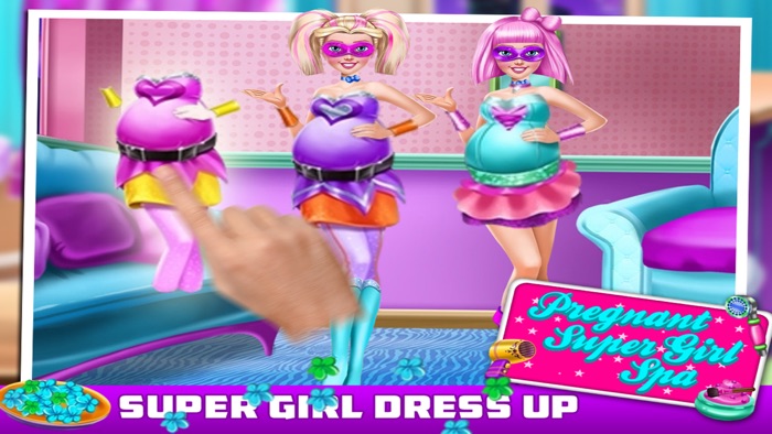 Pregnant SuperGirl Spa - Games For Kids